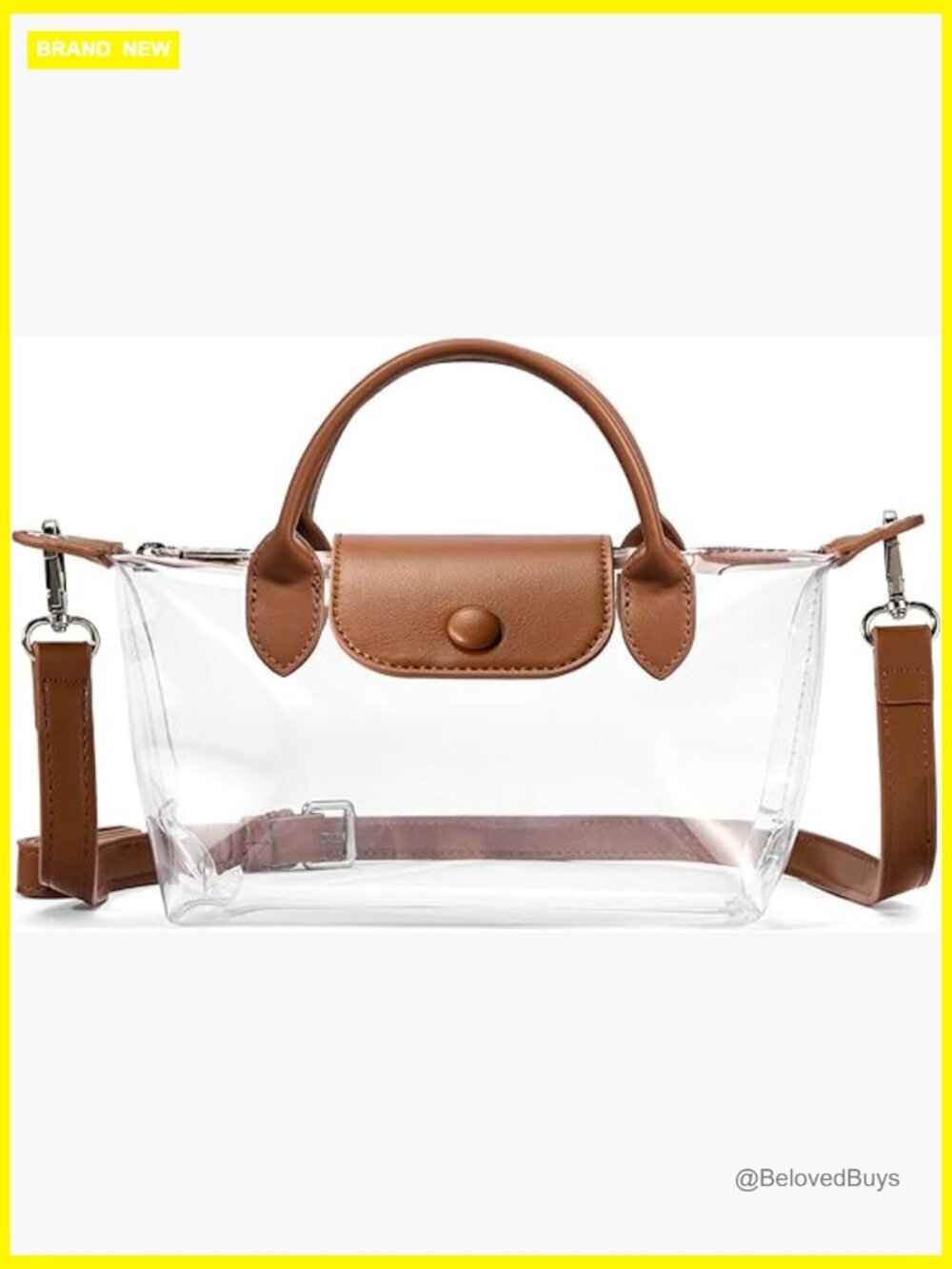 Stadium Approved Clear Crossbody Purse Concert Sports Event Bag